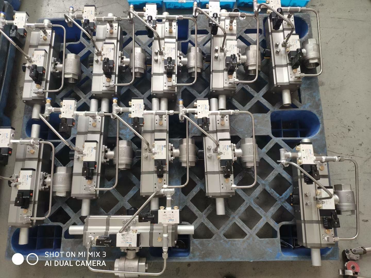 Three Stage Pneumatic Actuator Ball Valve Three Stage Pneumatic Actuator Ball Valve