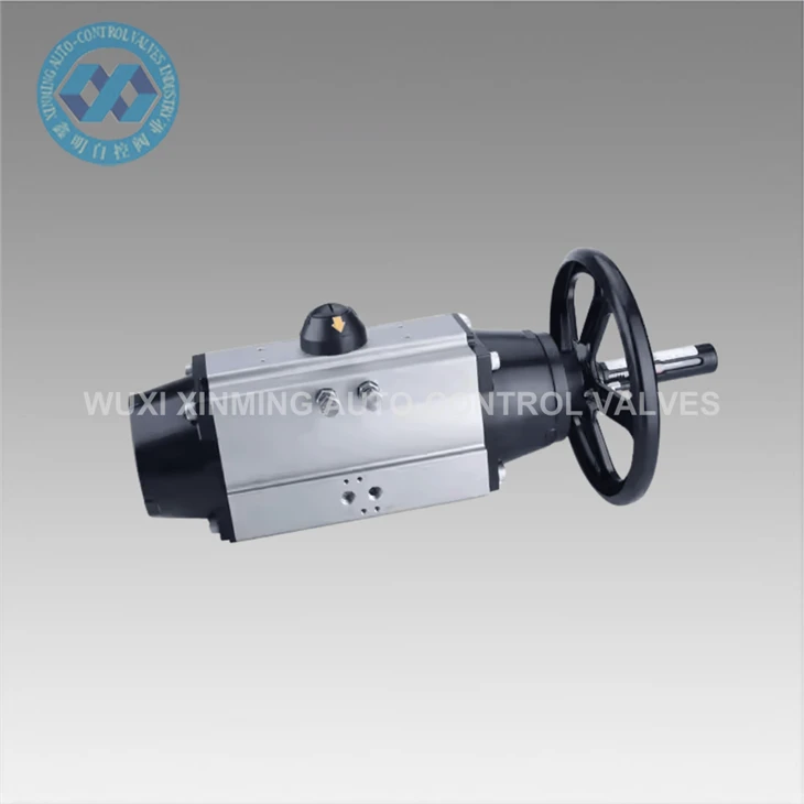 High Efficiency Air Single And Double Acting Air Handwheel Pneumatic Actuator