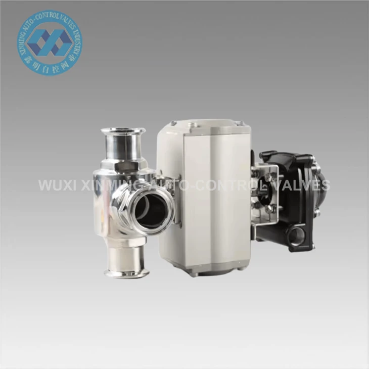 L-t Stainless Steel Pneumatic Three-way Ball Valve