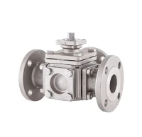 3-putni kuglasti ventil s pneumatskim aktuatorom za 180 stupnjeva