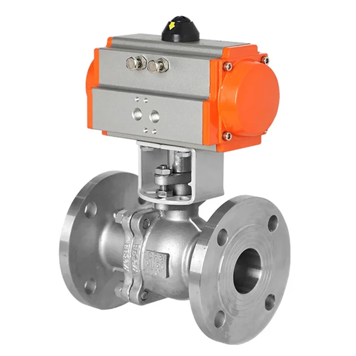 Stainless Steel Pneumatic Control High-temperature Resistant Flanged Ball Valve