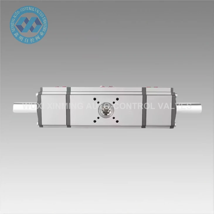 Three-position Rack And Pinion Design 0 45 90 180 Degree Rotary Double Acting Pneumatic Actuator